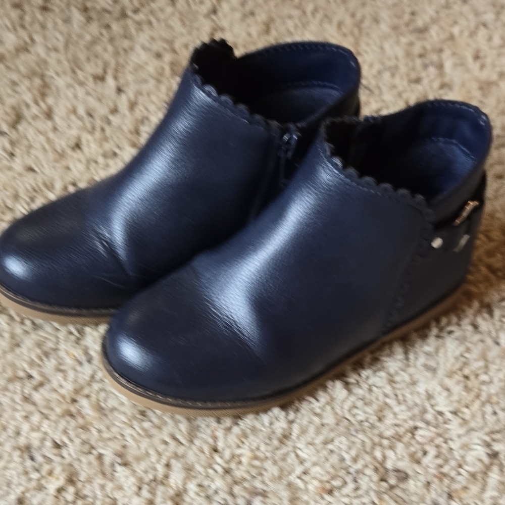 Gymboree Blue Ankle Boots with Minimalist Design
